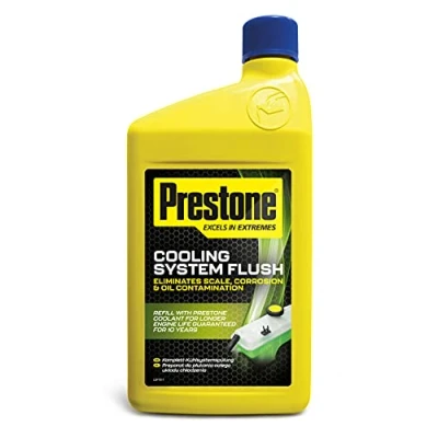 Image of Prestone Coolant Flush, Engine Flush For Car To Prevent Problems &amp; Maximise Performance, With Advanced Cleaner Dissolve Corrosion Scale, Safe All Engines, 1 Litre