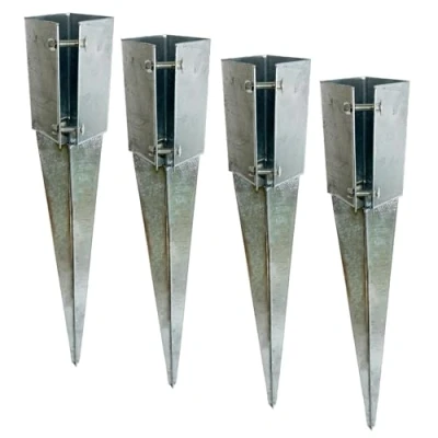 Image of Fence Post Holder Support Drive in Spike Galvanised 75 x 750mm 4PK