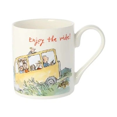 Image of Quentin Blake Enjoy The Ride Bone China Mug QQB57