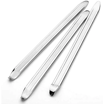 Image of KAHEIGN 3Pcs Tyre Lever, 30cm Manganese Steel Tire Levers Spoon Remover Repair Tools for Bicycle Motorcycle Bike Car Changing Removing (Silver)