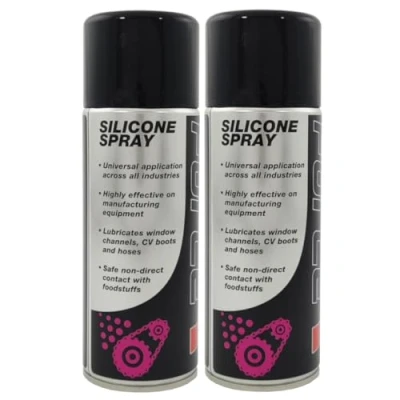 Image of (PACK OF 6) 400ml Silicone Spray Slides Bearings conveyors truck curtain lube