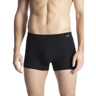 Image of Calida Men&#039;s Cotton Code Boxer Shorts, Black (Schwarz 992), Small
