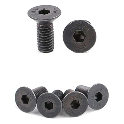 Image of Camisin 8Pcs Bike Lock Shoe Cleat Mounting Screw for SPD Self Locking Pedal Steel Black