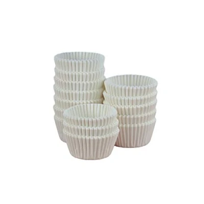 Image of Pack of 500 Professional Quality Bulk Cupcake Paper Baking Cases in White 48 x 32mm, 45gsm by LGT (19R 251 05)