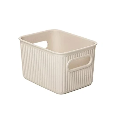Image of TATAY Storage Box Baobab ECOHOME, 1,5L Capacity, Polypropylene BPA free, 100% Recycled Material. Measures 12,5 x 16,4 10 cm, Beige