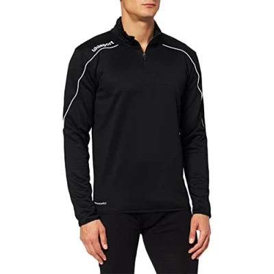 Image of Uhlsport Stream 22 1/4 Zip Top Black/White, Large