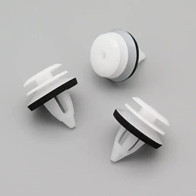 Image of VVO Fasteners White Plastic Roof Lining, Headlining Sunvisor &amp; Overhead Console Clips for Mini Mini, (Pack of 10)