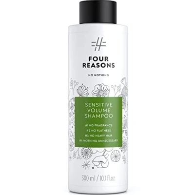 Image of FOUR REASONS No Nothing Sensitive Volume Shampoo Perfume Gives Thinning Hair Fullness 100% Vegan 300 ml