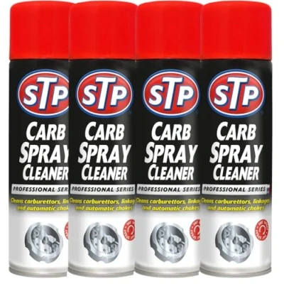 Image of 4 x Carb Spray Cleaner 500 ml, Cleans carburettors, linkages and automatic chokes, High Performance Carburettor Blend of Powerful Cleaning solvents to Improve