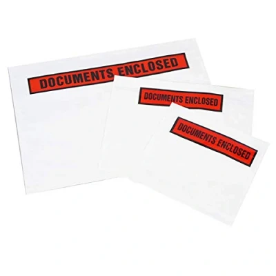 Image of A5 Printed Document Enclosed Self Adhesive Sticky Postal Secure Easy Peel &amp; Seal Strong Plastic Wallets (500 Wallets)