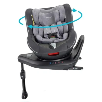 Image of Babymore Kola 360 i Size Car Seat R129 Certified Designed for 0 4 Years, Secure Isofix Installation, Seamless Rotation with Advanced Energy Absorbing Side Protection Safety and Comfort