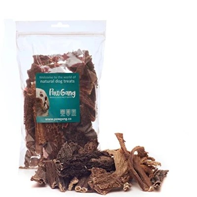 Image of PawGang Beef Tripe Rumen Gullet 200g 100% Natural EU Sourced Treats for Dogs Puppies Young Adult Old Small Large Dog Air Dried Chews Snacks Healthy Hypoallergenic Low Fat Grain Free BARF Raw