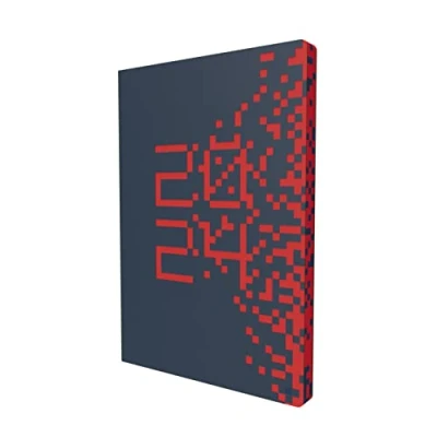 Image of Collins Coda 2024 Diary A5 Week to View Lifestyle Planner and Organiser for Office, Work, Personal Home January December Weekly Navy E CO153.59 24