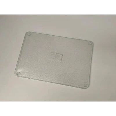 Image of Deenz 52X30Cm Universal Hob Cover Plate Set of 2 Tempered Glass Worktop Saver Frosted Dishwasher Safe 4mm