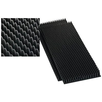 Image of Monacor 12.2220 40mm Speaker Wedge Moulded Foam Sheet Grey (Pack of 2)