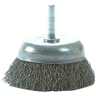 Image of Lessmann DIY Cup Brush with Shank 75mm, 0.35 Steel Wire LES43013307