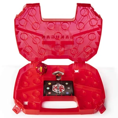 Image of BAKUGAN Baku storage Case Collectible Action Figures, with extra Basic Ball (Dragonoid (Red)), for Ages 6 and Up