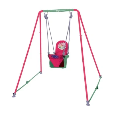 Image of Peppa Pig M008666 Fast Folding Toddler Swing, Multicoloured, 119cm x 115cm 110cm