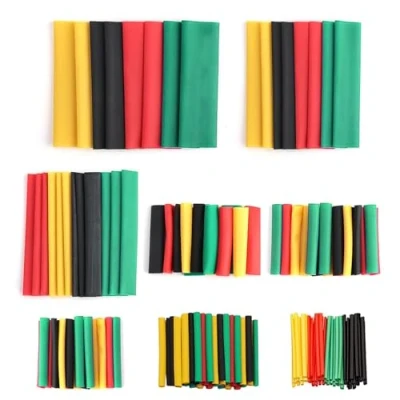 Image of iLamvie 164PCS Heat Shrink Tubing,Electric Insulation Sleeving,Electric Wrap Cable Sleeve,Cable Insulated Sleeving Tubes (Yellow, Black, Green, Red)