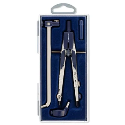 Image of STAEDTLER ‎553 02 Mars Comfort Compass for Drawing &amp; Drafting with Extension Bar, 560mm Diameter (Box of 4 Pieces)