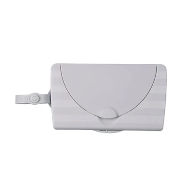 Image of Ubbi On the Go Baby Wipes Dispenser, Portable Container for Travel, Nappy Bag Accessory Must Have Newborns, Reusable Holder, Grey
