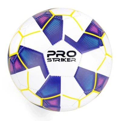 Image of Pro Striker Football Soccer Ball for Kids, Training Youth and Adults, Size 5, Blue