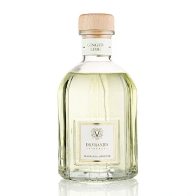 Image of Dr. Vranjes Ginger Lime 250 ml Diffuser + Double Pack of White Sticks (3 Pieces Bundle) Luxury Home Fragrance, Made in Italy, Main Scent: Fruity, Olfactory Pyramid: Lime, Ginger, Pepper