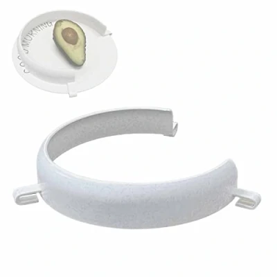 Image of Food Plate Clip On Guard, Reusable Scooping Spill Prevention Eating Aid for Elderly, Parkinson Patients, Bedridden, Disabled