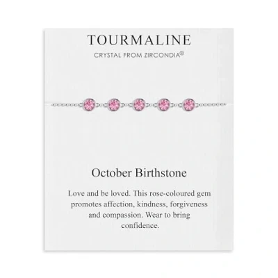 Image of Philip Jones October Birthstone Bracelet Created with Tourmaline Zircondia® Crystals