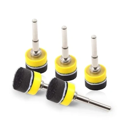 Image of SPEEDWOX 5 Packs 1 Inches Hook and Loop Sanding Discs Pad Kit with Inch Shank Drill Attachment Backing Pads Soft Foam Layer Buffering