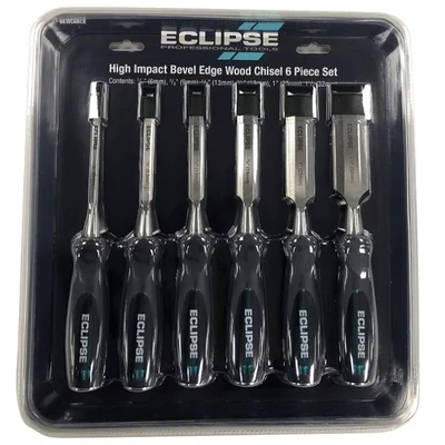 Image of Eclipse Professional Tools TT BEWC6BCE Through Tang 6 Piece Chisel Set (1/4&quot;, 3/8&quot;, 1/2&quot;, 3/4&quot;, 1&quot;, 1 1/4&quot;)