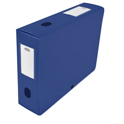 Image of Elba 64910 Memphis File Box Polypropylene 80 mm Spine 240 x 320 Plastic Blue