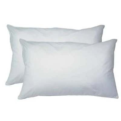 Image of Artistic Fashionista Hotel Quality Luxury DUCK FEATHER &amp; DOWN PILLOWS Pair, Soft and Comfortable with 100% Cotton Cover (Pack of 2)