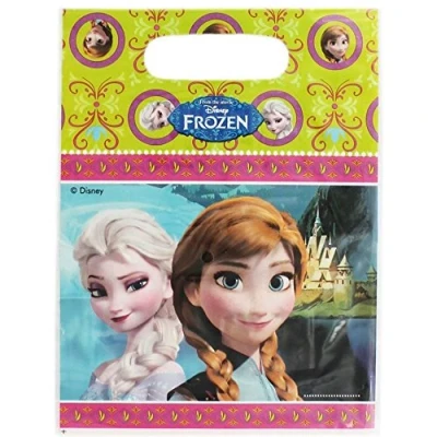 Image of DISNEY FROZEN Girls Princess Anna Elsa Birthday PARTY Supplies Loot Gift Bags