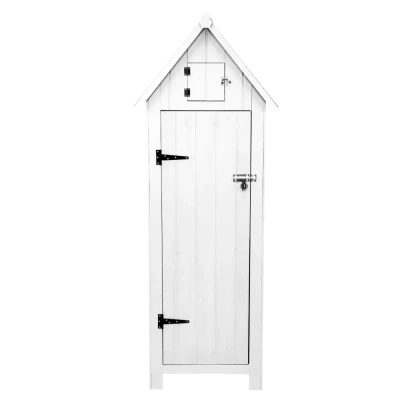 Image of MonsterShop Wooden Garden Shed White