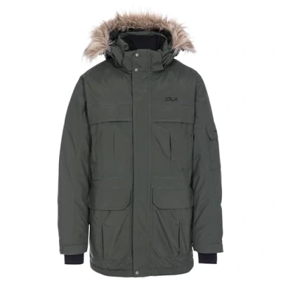 Image of DLX Mens Waterproof Down Parka Jacket Padded Outdoor Winter Coat Highland