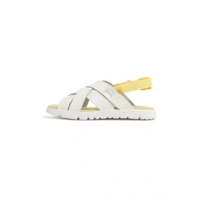 Image of Camper Oruga Sandals for kids, Size: 12.5K, Weiß Leather