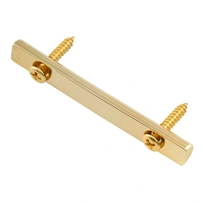Image of Musiclily Pro 48mm Brass Guitar String Retainer Bar Trees Guides for Floyd Rose Double Locking Tremolo Bridge System, Gold