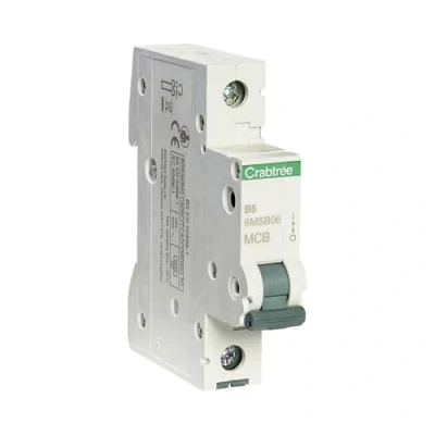 Image of Crabtree 6MSB06 Miniature Circuit Breaker (MCB) 6amp Type B Loadstar