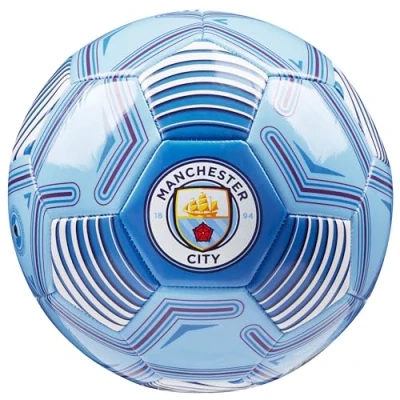 Image of Manchester City F.C. Football Soccer Ball for Adults Teenagers Kids Training Size 3, 4 or 5 Man Merchandise (Blue, 4)