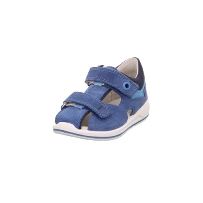 Image of Superfit Boomerang Sandals for kids, Size: 6/6.5K, Blau/hellblau Leather and textile