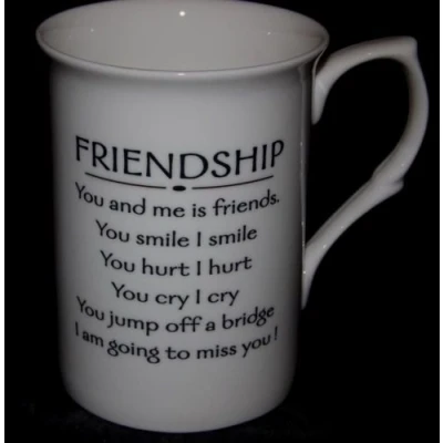 Image of Bone China Friendship 10 Fl Oz Beaker/Mug