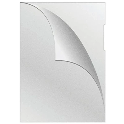 Image of Q Connect KF11194 Document Sleeves Type L DIN A4 Grained Extended/Pack of 50 / Colour: Transparent/PP 75 µm/Side Open Strong Protective