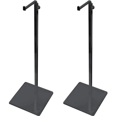 Image of Young Wolf 2X Metal Adjustable Height Handbag Stand Purses Wig Jewelry Bags Display Holder (Black)
