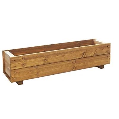 Image of RUDDINGS WOOD 90cm Wooden Trough Planter Plant Container Box