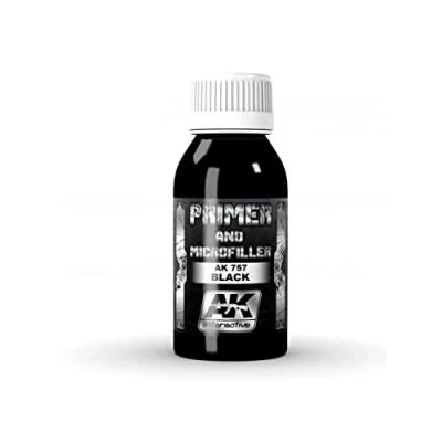 Image of Ak interactive AK00757 Black Primer Microfiller 100 ml