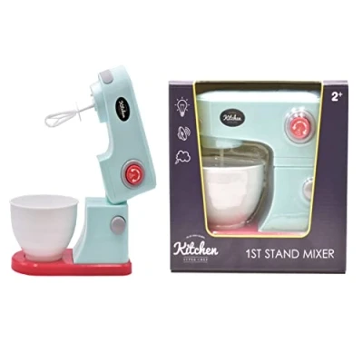 Image of infunbebe My First Food Mixer Kids Pretend Play Electronic Role Cooking Toy Kitchen Set (TY7550)