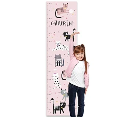 Image of Paper Themes Personalised Height Chart Cats