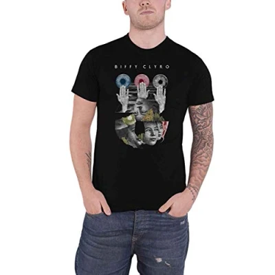 Image of Biffy Clyro T Shirt Hands Band Logo Official Mens Black M