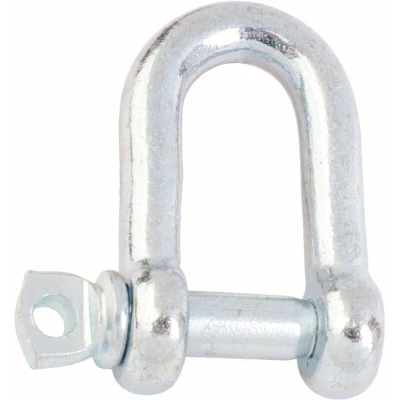 Image of Perry 5mm Dee Shackle Bzp Electro Galvanised (PK 4)